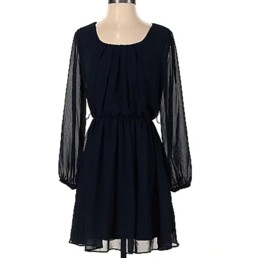 I.N. San Francisco Elastic Waist Casual Dress Size L